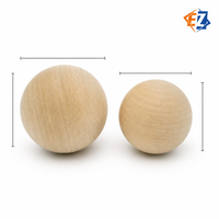 Boules en bois de hêtre de 15 cm, sphères non finies pour artisanat, 2 pièces, pour la peinture des enfants, bricolage, OEM personnalisé