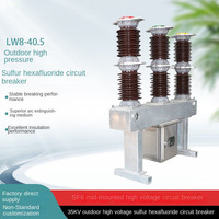 Interruptor de circuito de hexafluoruro de azufre de 35KV LW8-40.5/1600-31.5 1600A 50Hz para exteriores, interruptor de gas SF6 de alta tensión con tanque de potencia