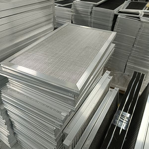 ตัวกรองอากาศแบบคลื่นตาข่ายอลูมิเนียมลูกฟูกตัวกรองโลหะสแตนเลสแผ่นกรองแบบซักได้ - Product Image 6