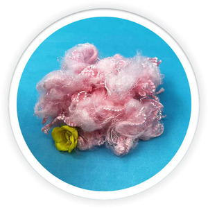 Trinh nữ màu hồng <span class=keywords><strong>Polyester</strong></span> siliconized Micro fibre xuống như STAPLE sợi <span class=keywords><strong>Comforter</strong></span> cho điền Áo khoác Quilt - Product Image 6