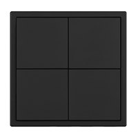 Interruptor de Escena Inteligente KNX de 4 Grupos y 8 Vías, Control Remoto de Cortinas y Luces, Material de PC Gris Humo, LED para Hogar y Hotel