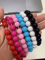 Perle couleur Pure Bracelet câble USB chargeur de téléphone portable universel pour iPhone Micro USB Type C synchronisation données cordon de charge rapide