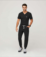 Vêtements de travail personnalisables en polyester-coton à manches longues uniformes tissés à séchage rapide pour le lavage des mains pour les hôpitaux