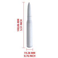 Antenne de signalisation universelle en aluminium poli miroir pour voiture/SUV/camion, antenne durable pour véhicule
