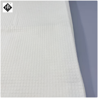 Tissu non tissé HENGRUI HRF120F 120g jaune, isolation thermique 80% Méta/20% Para Aramide, largeur 155cm, petite grille, ignifuge