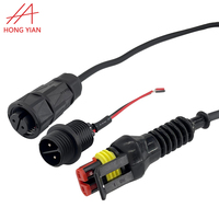Connecteur circulaire étanche IP67 M8 M12 à 2, 3, 4, 5, 6, 7, 8 broches pour montage sur panneau