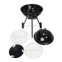 Fourneau à charbon de bois pliable en acier émaillé de qualité supérieure pour le camping en plein air, barbecue de jardin, pizza, sans fumée