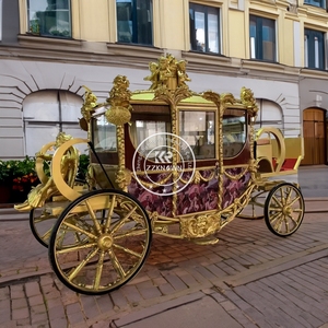 Electric Royal Horse Drawn Wedding Carriage 4-Wheel Multifunctional Made in China - Product Image 1