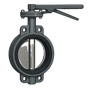 Válvula de Cuerpo CI SAPCO de Alta Calidad, Tipo Manual de 150 mm, Accionada por Palanca, para Agua, Aceite y Gas, Asiento de EPDM/Goma, 1 Año de Garantía General - Product Image 1