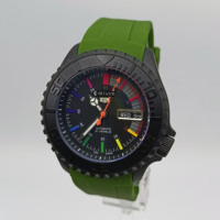 Montre automatique de sport SEILOCE, bracelet en caoutchouc, étanche 5 BAR, date automatique, mouvement NH36, montres de plongée pour hommes