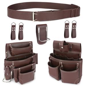 قسط مخصص ODM للرجال ساحة عمل مصنع إطارات النجارة باني عمال أكسفورد صنع قابل للتعديل حزام أدوات محمولة - Product Image 4