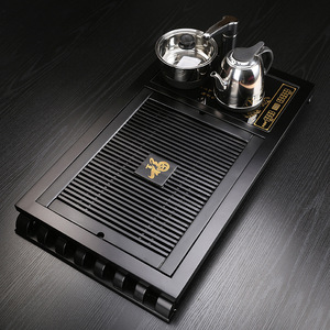 Dehua manufacturer offers solid wood <b>tea</b> trays with four-in-one electric heaters, integrated Kung Fu <b>tea</b> <b>sets</b>, trays, and - Product Image 2
