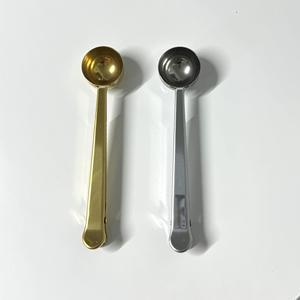 Pei Jiale Stainless Steel <b>Coffee</b> Measuring Spoon 2 In 1 With Sealing Clip For Ice Cream And <b>Coffee</b> - Product Image 1