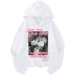 Sweat-shirt à capuche personnalisé pour femme, à manches longues, style vintage, respirant, en tricot - Product Image 3