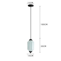 Lampe suspendue en forme de citrouille en verre, luminaire unique pour la cuisine, décoration de la maison, salle à manger, chambre à coucher, lustre LED