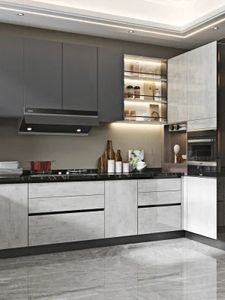 Luxury Plywood Kitchen Cabinet Customised Wood Kitchen Cabinet Modern Kitchen Cabinets for Apartment - Product Image 5