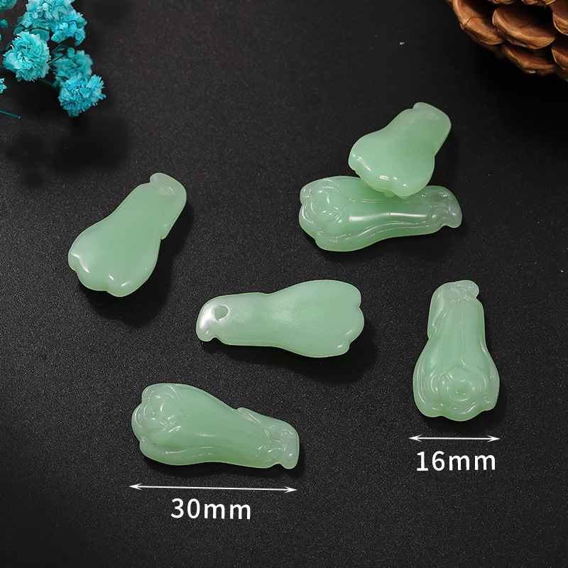 4.Fleur de magnolia vert clair [chou] 16*30mm