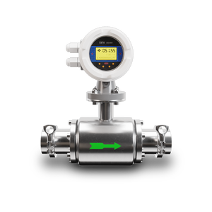 <span class=keywords><strong>4</strong></span>-20mA衛生電磁流量計RS485水ミルクビール衛生流量計食品飲料用OEM - Product Image 1