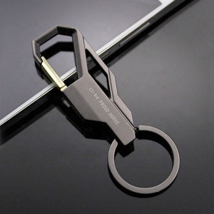 Oneway Designer Promotional Luxury Zinc Alloy Carabiner 2D/3D Men Car Clip Metal Key Chain Keychain <b>Custom</b> Logo Keychain - Product Image 2