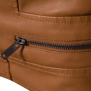 Giacca di <span class=keywords><strong>pelle</strong></span> di nuovo stile per gli uomini <span class=keywords><strong>abbigliamento</strong></span> in <span class=keywords><strong>vera</strong></span> <span class=keywords><strong>pelle</strong></span> per l'autunno e l'inverno. Cappotto da motociclista con risvolto da uomo in stile europeo. - Product Image 5