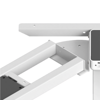 Table de coin commerciale en l, avec réglage de hauteur, meuble d'angle vertical