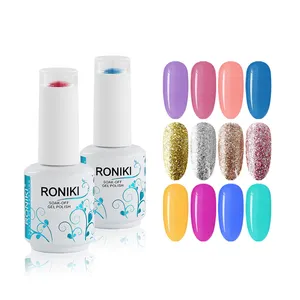 RONIKI Nail art Supplier manufacturer Free Sample uv gel nail polish china cheap nail salon gel polish