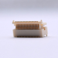 Paso de 0,5mm, 8-100 Pines, doble fila, ángulo recto, Conector de placa a placa, conector macho hembra, conector PCB de 90 grados