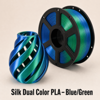 Fil PLA soyeux pour impression 3D, double couleur, 1,75 mm, pour impression effet soie