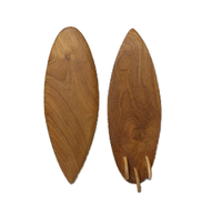 Planche de surf miniature en teck, objet décoratif nautique pour la maison, design moderne, toutes saisons, Komodoin Indonésie Eximbank