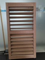 Nouveau design aluminium bois couleur 60 série persienne coulissante avec double rails battant fixe et réglable persiennes coulissantes porte