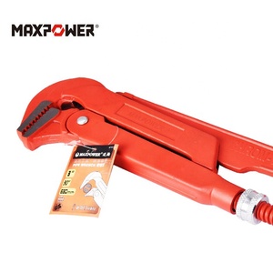 Clé à tuyau réglable à 90 degrés de qualité industrielle Maxpower, à embout courbé suédois - Product Image 5