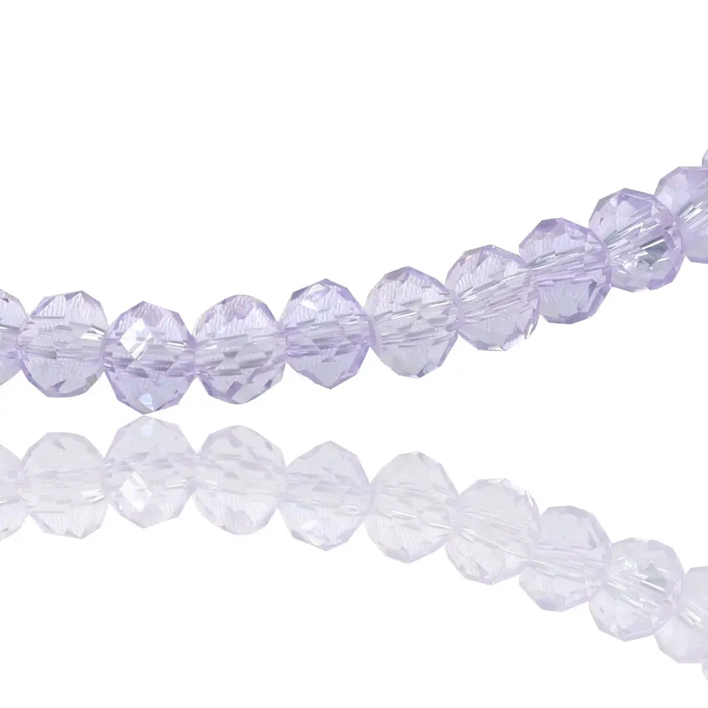 Perle di vetro di cristallo della cina da 10mm fornitore di perle di vetro ceco Rondelle sfaccettate di colore AB