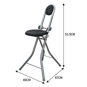 <span class=keywords><strong>Chaise</strong></span> pliante réglable avec housse <span class=keywords><strong>de</strong></span> planche à repasser, type sur pied, cadre en acier, pour usage professionnel - Product Image 6