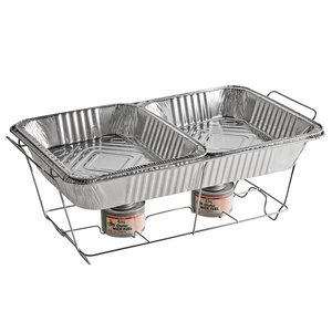 Set di Chafing <span class=keywords><strong>Dish</strong></span> Usa e Getta per Buffet, Scaldavivande per Feste, Matrimoni e Campeggio - Product Image 5