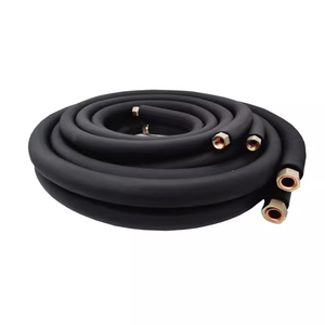 Tuyaux de raccordement cuivre-aluminium pour climatiseur, usage domestique, flexibles, 1/4'', 3/8'', 1/2'', 5/8'', 3/4'', isolation en caoutchouc noir 2,0 mm - Product Image 5
