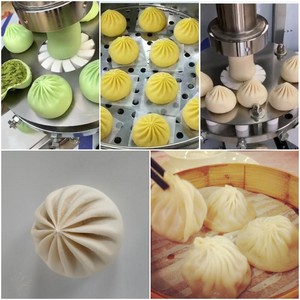 เครื่องขึ้นรูปตุ๊กตาบานบานบาร์บีคิวจีนไส้หมูเครื่องทํา momos อัตโนมัติ - Product Image 5