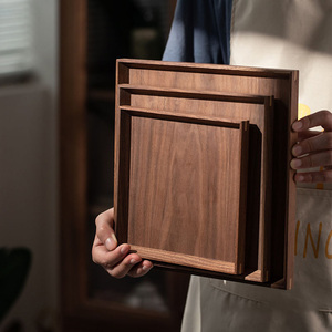 <span class=keywords><strong>Plateau</strong></span> <span class=keywords><strong>de</strong></span> bar en bois massif léger et durable avec poignée Taille personnalisée Service à guichet unique Pin Hêtre Frêne Chêne - Product Image 4