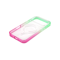Étui de téléphone protecteur antichoc en TPU + acrylique magnétique en cristal sport multicolore de haute qualité pour les séries 17/16/15/14/13