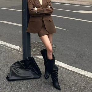 Produttore personalizzato Private Label femminile coscia tacco alto taglia 43 punta larga misura 7.5m matita tacco inverno donna sopra <span class=keywords><strong>Kn</strong></span> - Product Image 3