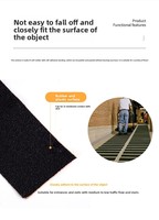 Tapis antidérapants de sécurité, autocollants adhésifs antidérapants en acrylique pour avertissement sur sols de salle de sport et escaliers, type sensible à la pression