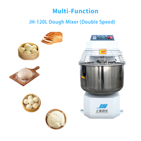 Pétrin à pâte à double vitesse numérique JH 120L, capacité de 50 kg pour les biscuits, les croissants, les gâteaux de lune