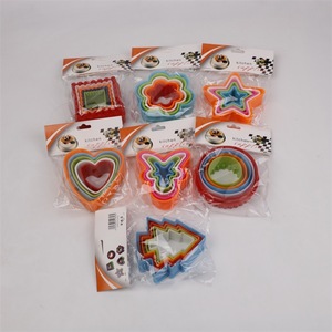 Juego de 5 Cortadores de Galletas, Cortadores de Masa <span class=keywords><strong>para</strong></span> Galletas, Sándwiches, Fondant, Pasteles, Frutas y Verduras de Diferentes Tamaños - Product Image 6