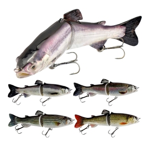 Lot De Leurres Souples Multi-articulés 8cm/16g - 6 Segments - Swimbait Carnassier