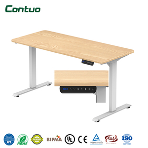 <span class=keywords><strong>Bureau</strong></span> debout électrique intelligent à double moteur, 3 niveaux de hauteur, avec panneau de commande tactile et système anti-collision - Product Image 1