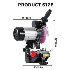Afilador de <span class=keywords><strong>Cadena</strong></span> de <span class=keywords><strong>Motosierra</strong></span> Eléctrico Profesional de 230W, Máquina Amoladora Multiángulo Ajustable para Todas las Motosierras Industriales, OEM, 3 Años de Garantía - Product Image 2