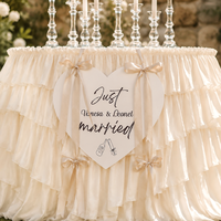 Panneau de table personnalisé en mousse en forme de cœur avec ruban, pour mariage, avec nom et date, carte de placement pour banquet de mariage, décoration suspendue
