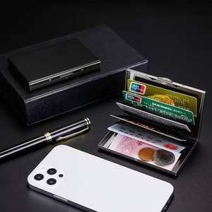 Porte-cartes de visite personnalisé en gros pour les professionnels du droit, cadeau promotionnel, porte-cartes de crédit bancaire avec logo, étui pour cartes d'identité et de visite - Product Image 3