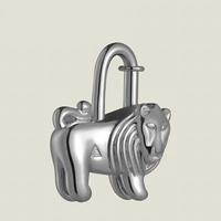 Breloque de sac en métal de luxe motif Lion Lock, étanche, mini pendentif pour sac à main, OEM/ODM pour sac à bandoulière et sac seau