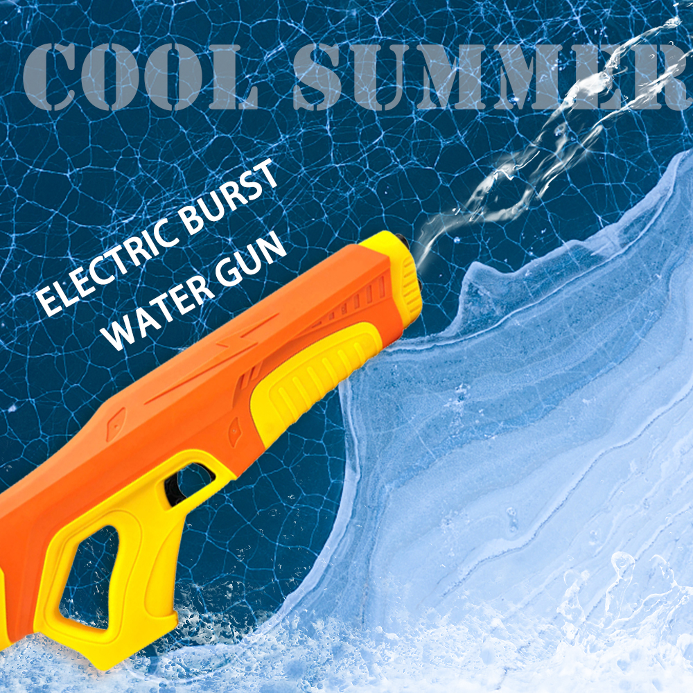 Летняя уличная Индукционная водяная пушка с большим радиусом действия, электрическая водяная пушка с перезаряжаемым аккумулятором для детей и взрослых
