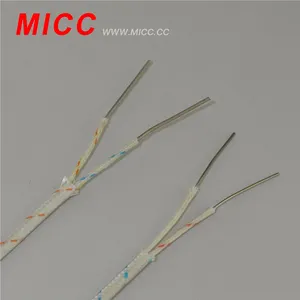 MICC Standard tolerances and color code according to IEC Thermocouple wire KX-FG/FG-2*0.8 Solid wire